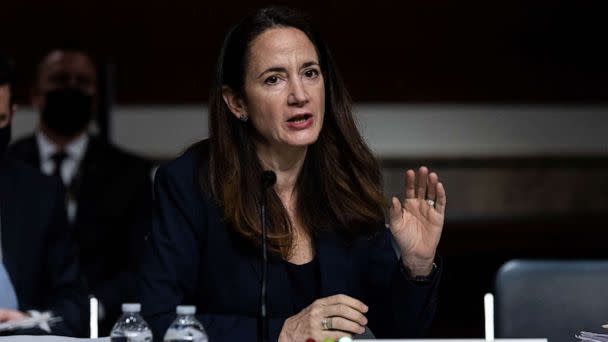 PHOTO: Avril Haines, director of national intelligence, speaks during a Senate Armed Services Committee hearing in Washington, April 29, 2021. (Bloomberg via Getty Images, FILE)