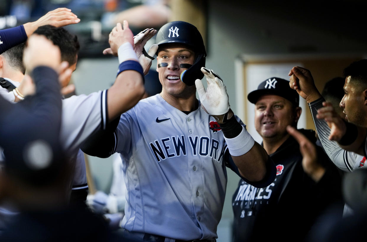 The New York Yankees' Aaron Judge has been one of the hottest hitters in baseball. (AP Photo/Lindsey Wasson)