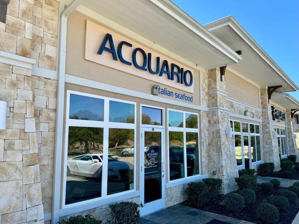 Acquario Italian Seafood serves steaks and coastal seafood in a converted Keller shopping center space.