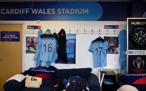 England's dressing room in Cardiff - Credit: Gareth Copley-IDI/IDI via Getty Images