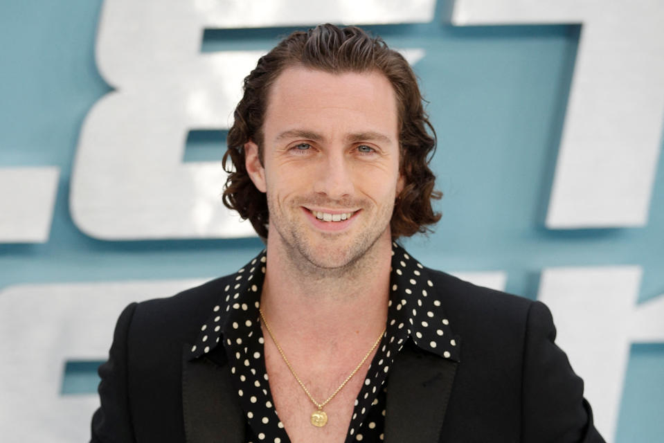 L'acteur Aaron Taylor-Johnson arrive à la première britannique de « Bullet train » à Londres, en Grande-Bretagne, le 20 juillet 2022. REUTERS/Peter Nicholls