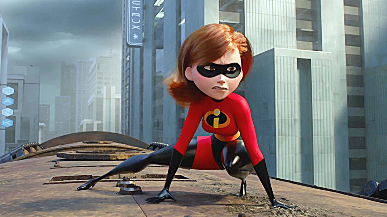 Holly Hunter returned to voice Elastigirl in Incredibles 2. (Pixar/Alamy)