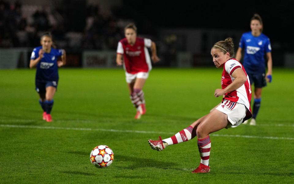 Kim Little opened the scoring from the penalty spot - PA