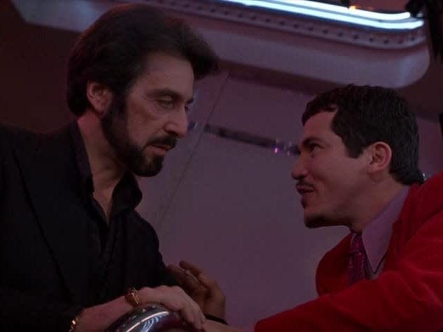 Al Pacino as Carlito Brigante and John Leguizamo as Benny Blanco in "Carlito's Way" (1993).