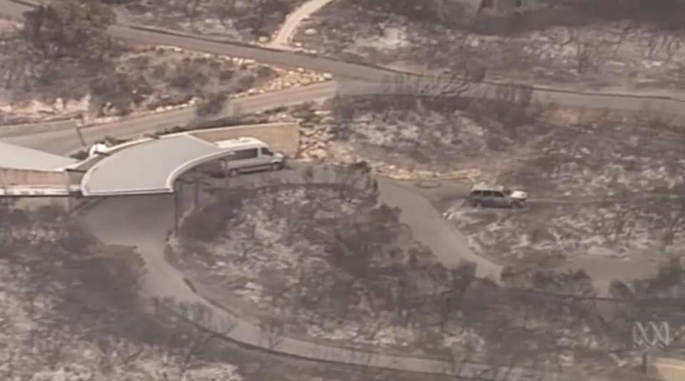 Kangaroo Island in South Australia is seen ravaged by bushfires.