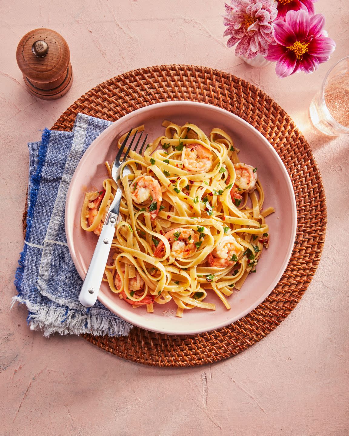easy dinner ideas shrimp scampi pasta