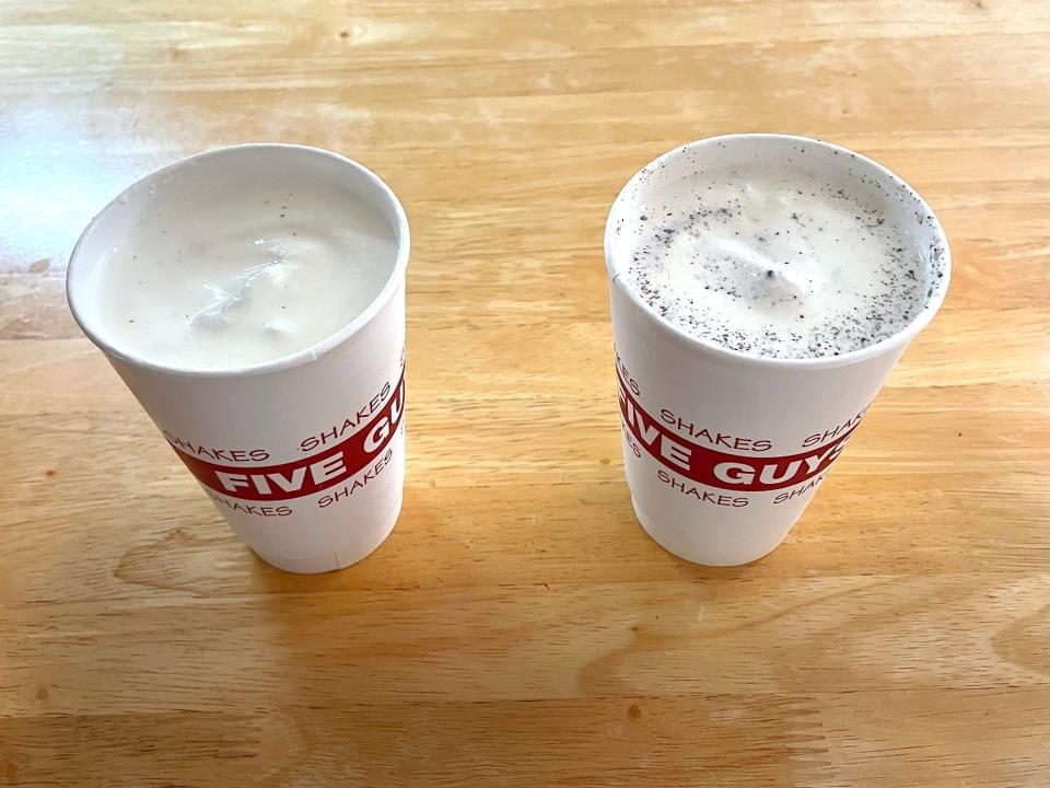 Five Guys Oreo Cookies and Bacon Milkshakes