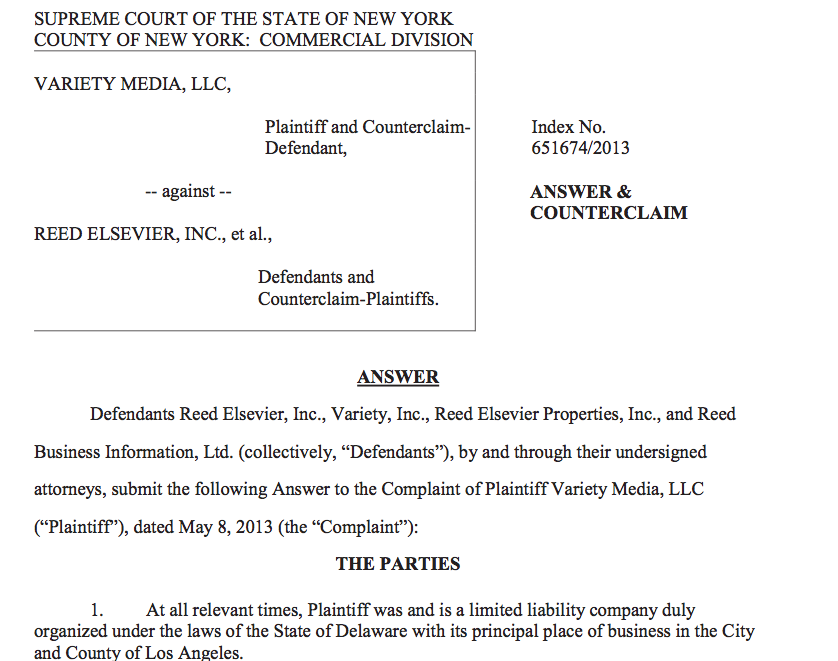 Reed Elsevier Sues Jay Penske's Variety, Claims $1.3 Million Owed