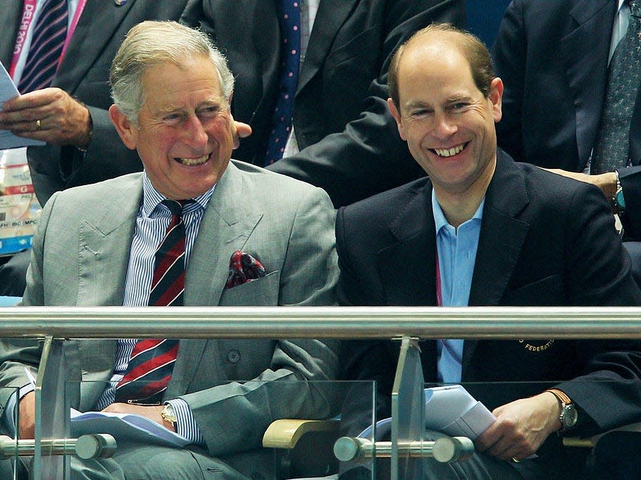 Prince Charles and Prince Edward in 2010.