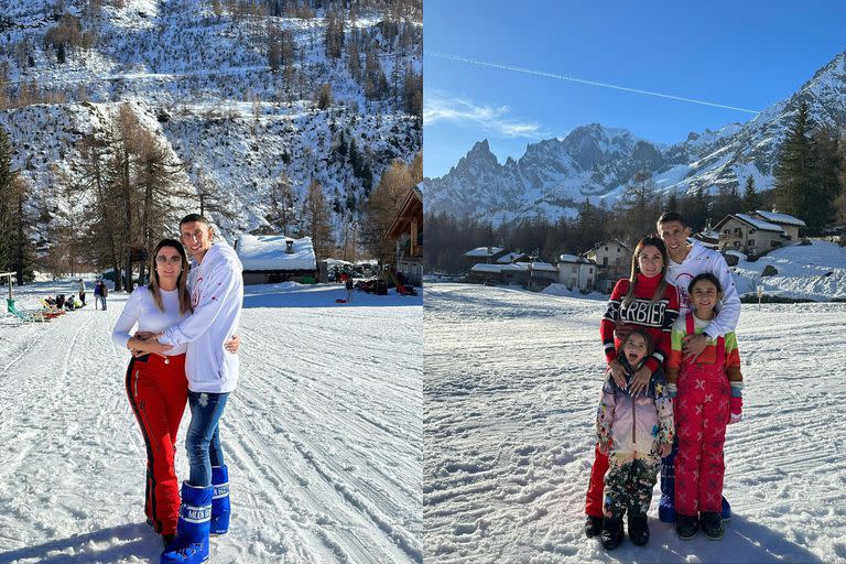 Las fotos de las vacaciones familiares que compartieron Ángel Di María y Leandro Paredes en Italia