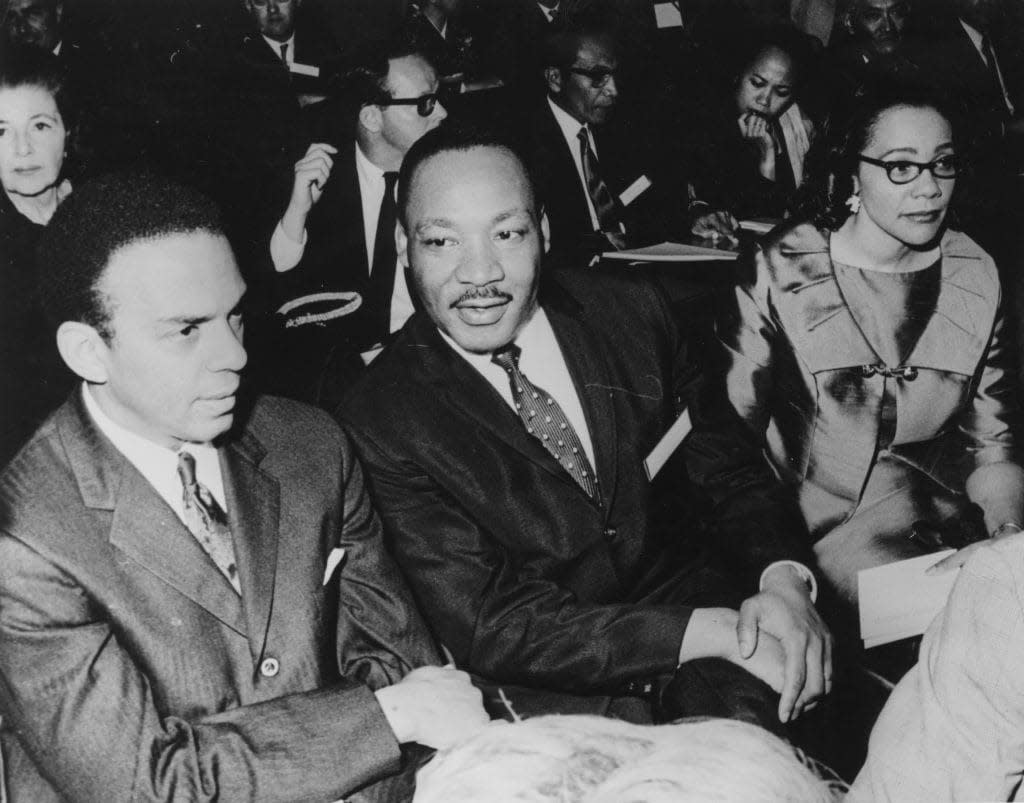 31st May 1967: American civil rights leader Dr Martin Luther King (1929 – 1968) at the ‘Peace On Earth’ convocation in Geneva. (Photo by Central Press/Getty Images)