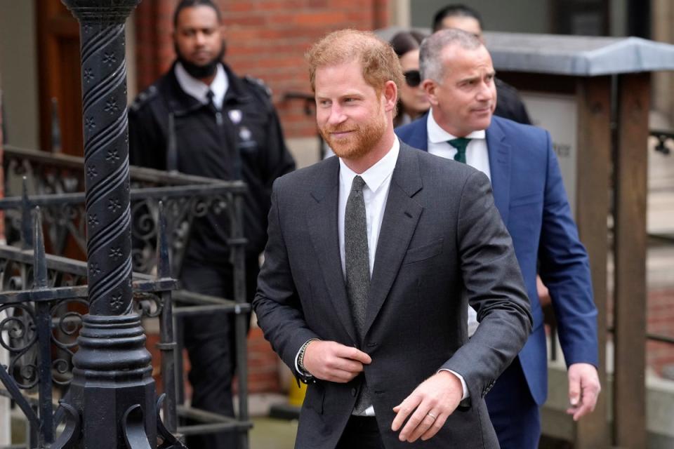 Prince Harry’s case against The Sun publisher is due for trial next January (Copyright 2023 The Associated Press. All rights reserved)