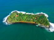 <p>Cayo Iguana is a private island off the coast of Nicaragua. The five-acre island is listed for $750,000 and includes a large three-bedroom, two-bathroom house. (Private Islands Inc.) </p>