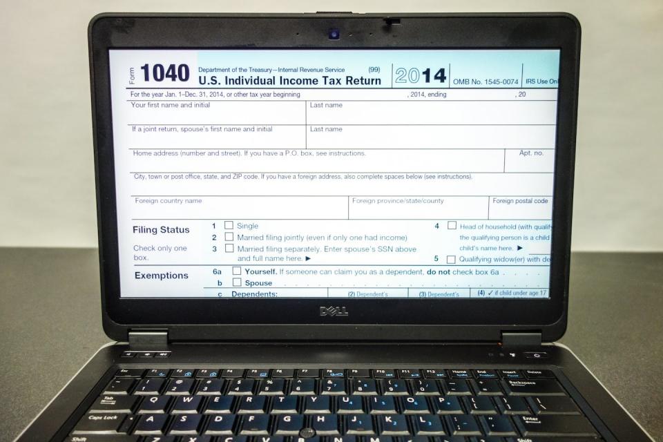 Nearly all taxpayers have been filing electronically for years. <a href="https://www.gettyimages.com/detail/news-photo/view-of-an-irs-1040-tax-form-on-a-laptop-computer-screen-news-photo/550448599?adppopup=true" rel="nofollow noopener" target="_blank" data-ylk="slk:Robert Barnes/Getty Images;elm:context_link;itc:0;sec:content-canvas" class="link ">Robert Barnes/Getty Images</a>