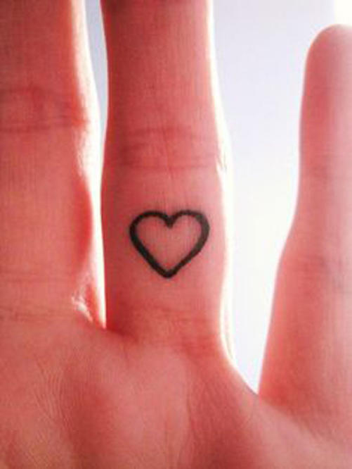 Krysta Cameron Heart Initial Knuckle Tattoo  Steal Her Style