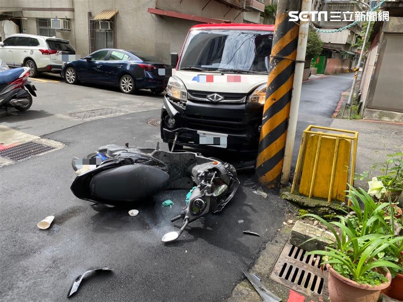 T1聯盟台啤英熊隊隊員簡肇熠酒後騎車撞上貨車遭送辦。（圖／翻攝畫面）