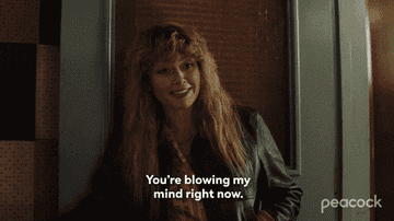 natasha lyonne saying you're blowing my mind right now on poker face