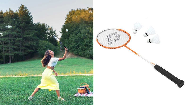 Badminton is a fun backyard game everyone can enjoy.