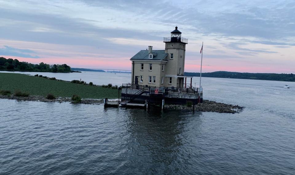 Cathy Jacobson of New Windsor took this photo of the Lighthouse in the Rondout, from The Rip Van Winkle Cruise out of Kingston during sunset.