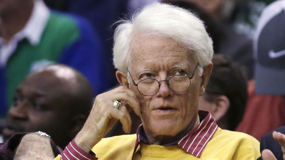 Peter Lynch Former Fidelity Magellan fund manager Peter Lynch during the second quarter of an NBA basketball game in BostonPistons Celtics Basketball, Boston, USA.