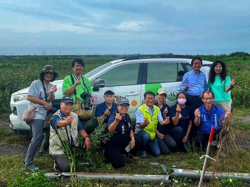 能救助到一級瀕臨絕種保育類貓頭鷹讓相關單位都相當開心(圖片來源：湖埔社區大學提供)