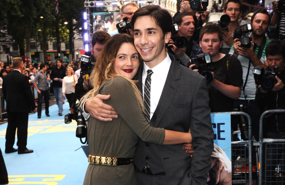 Drew Barrymore and her on-off former boyfriend Justin Long have revelled in their ‘hedonistic’ relationship credit:Bang Showbiz