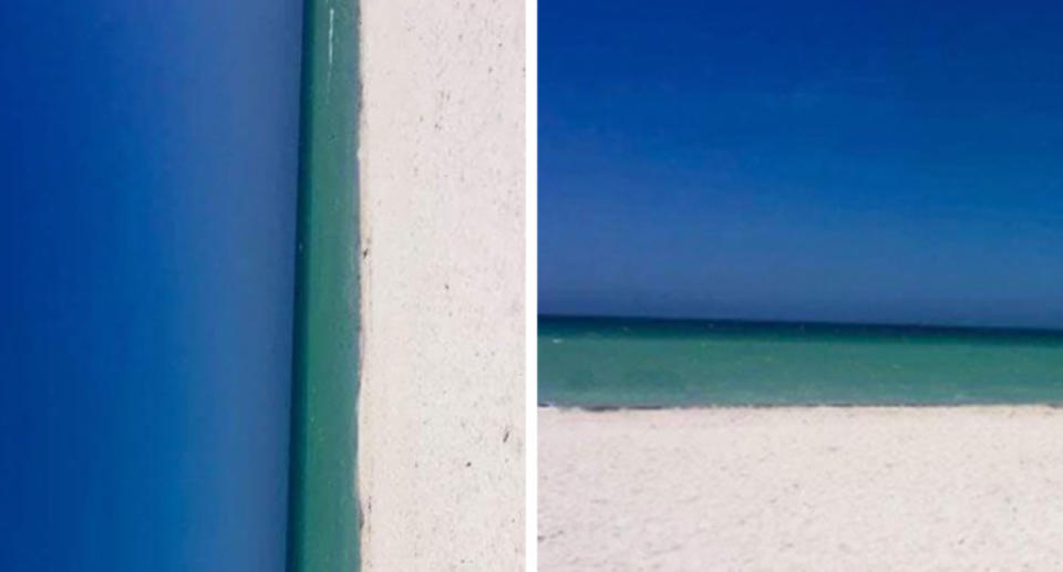 Optical illusion: Do you see a beach or door?