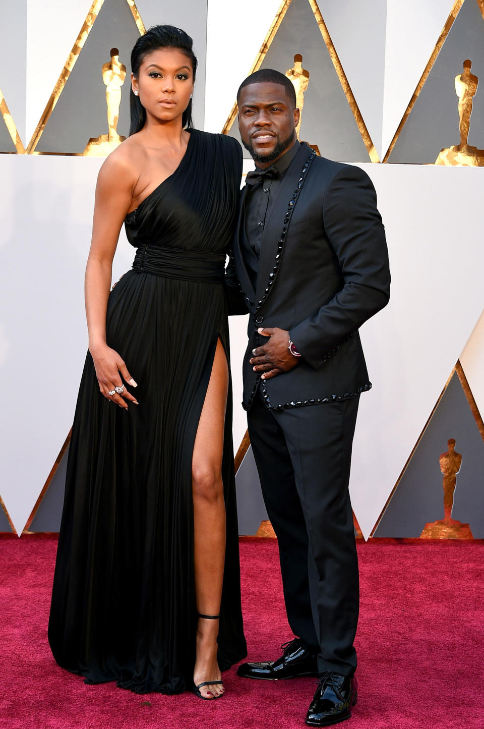 Eniko Parrish and Kevin Hart