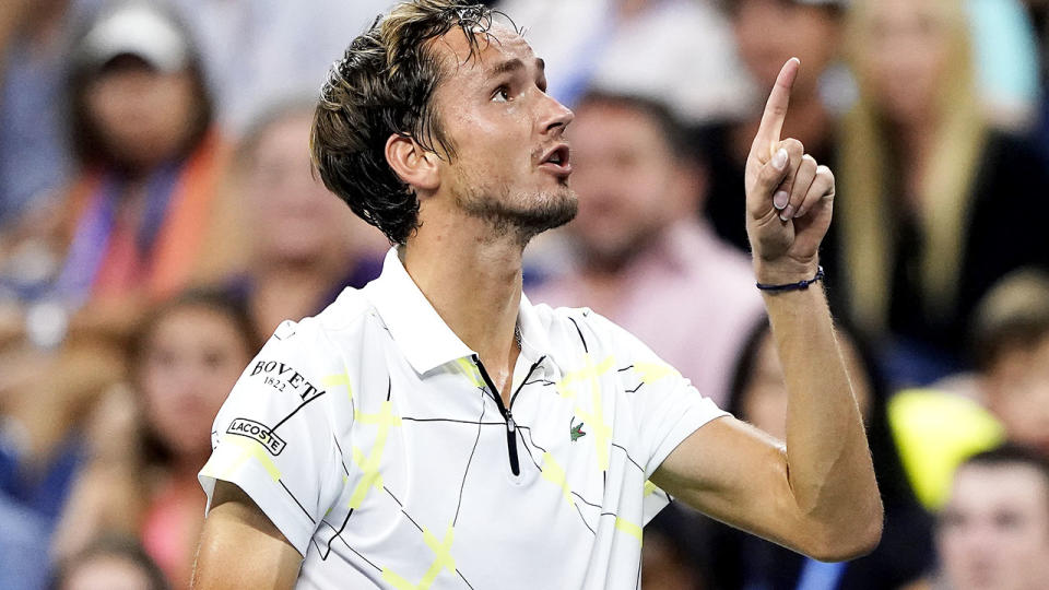 Daniil Medvedev, pictured here arguing with the chair umpire at the US Open.