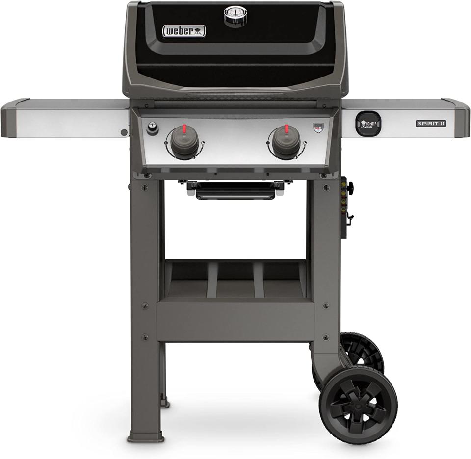 Why deal with a huge grill when you're cooking for two or four? This Weber is juuust right. (Photo: Best Buy)
