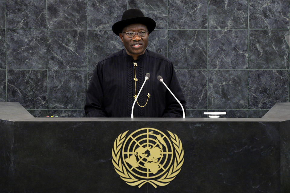 Nigerian President Goodluck Jonathan