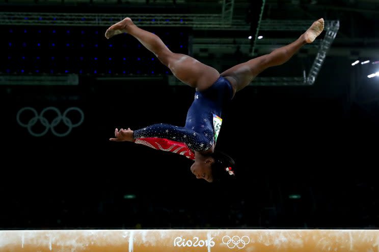 Simone Biles is on track for a record five gold medals (Getty)