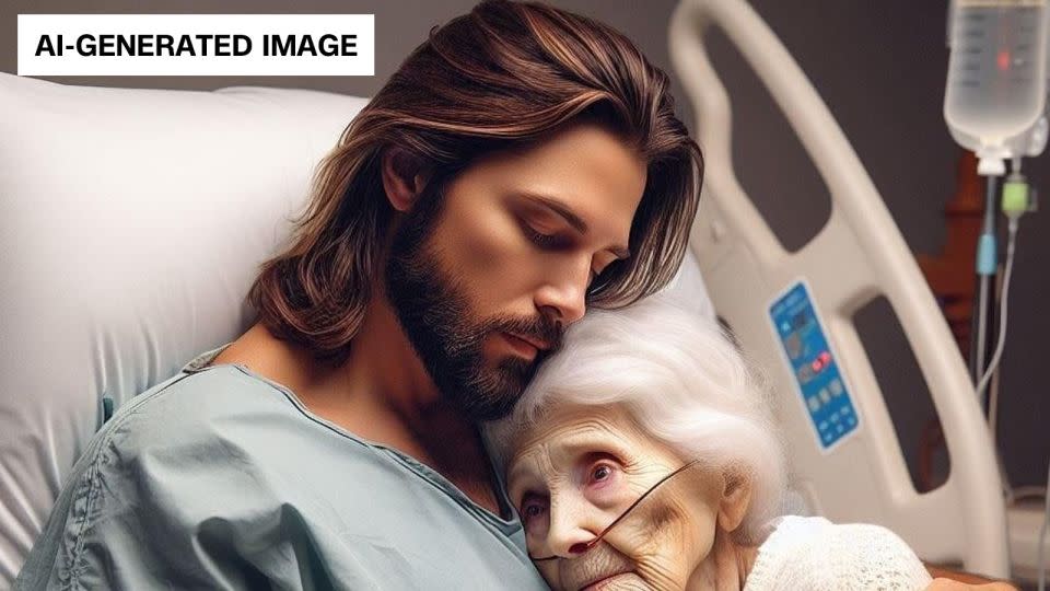 While AI images of Jesus depict the Christian savior in innumerable situations, they often focus on his physical appearance as well. - From Facebook