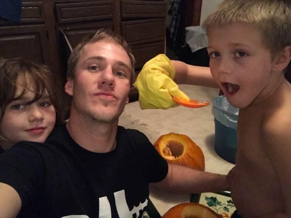 Jesse Fleury is seen here with two of his children in a photo provided by his relatives after his death on May 28, 2022. Fleury was killed after being struck by a vehicle in Palm Springs. The driver fled the scene and remains at large.