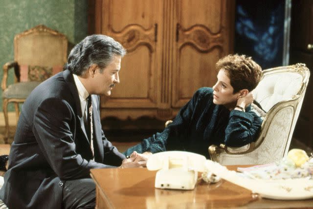 <p>NBC / Courtesy: Everett Collection</p> John Aniston and Louise Sorel on 'Days of Our Lives'