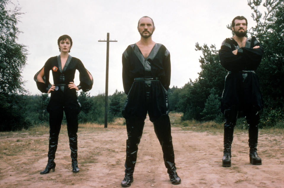 Sarah Douglas, Terrence Stamp and Jack O’Halloran in Superman II (Warner Bros.)