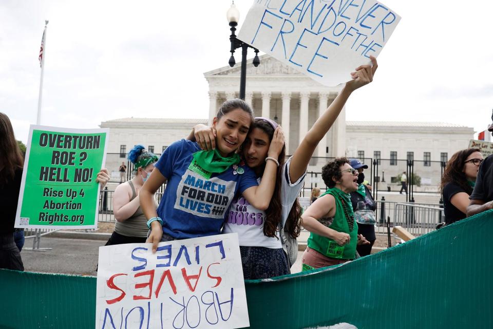 Photos From Outside the Supreme Court After Roe v. Wade Is Overturned