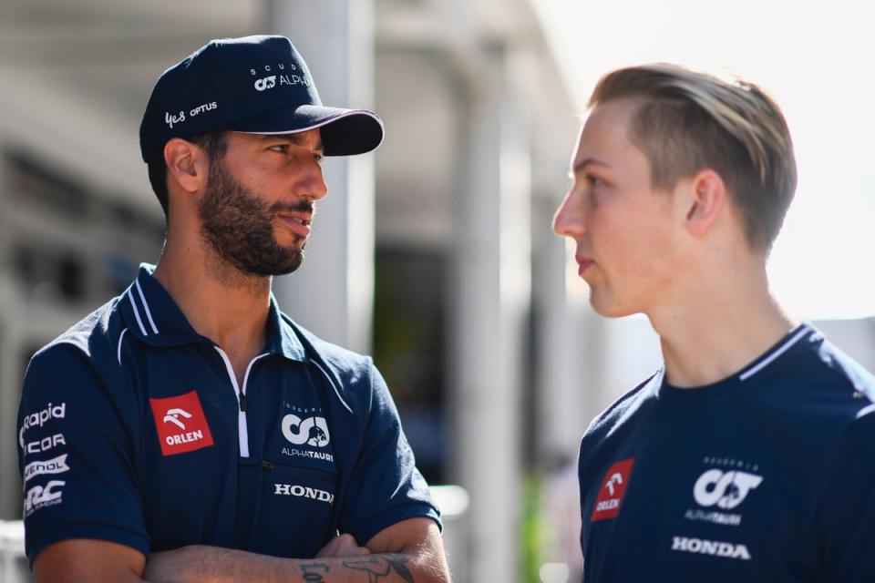 Daniel Ricciardo could be replaced by Liam Lawson as soon as the Miami Grand Prix in May (Getty Images)
