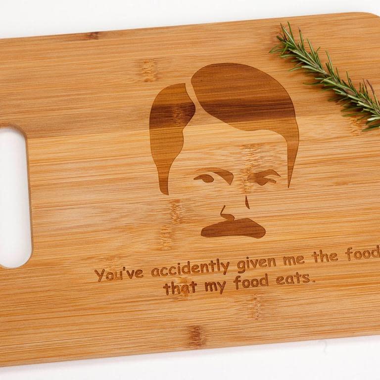 Ron Swanson Parks and Recreation Cutting Board?