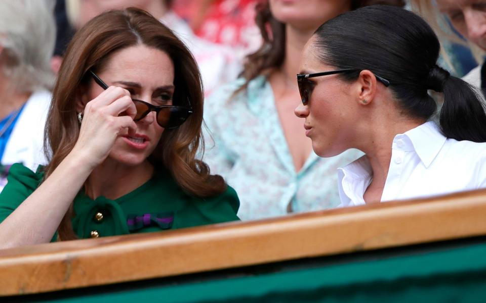 Kate Middleton and Meghan Markle at Wimbledon