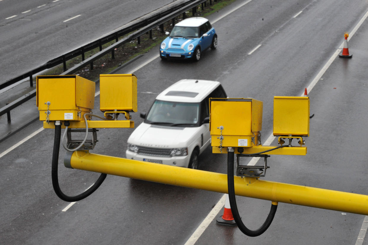 The fake 50mph was placed on the busy A20 in south-east London. (Getty)