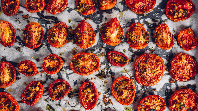 herby roasted sundried tomatoes