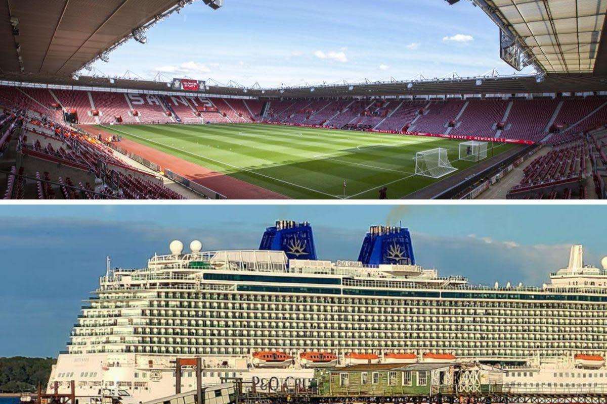 St Mary's Stadium and P&O Britannia <i>(Image: PR/PA)</i>