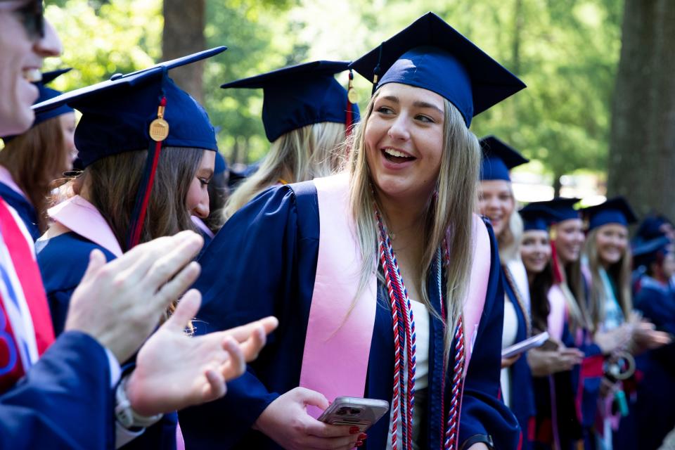 The University of Mississippi celebrates Convocation in The Grove in Oxford, Miss., on Saturday, May 11, 2024. The speaker for Ole Miss was author Wright Thompson.