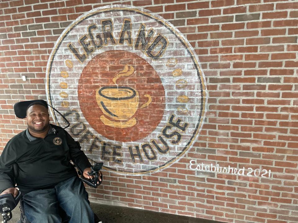 The LeGrand Coffee House is owned by former Rutgers University football player Eric LeGrand.