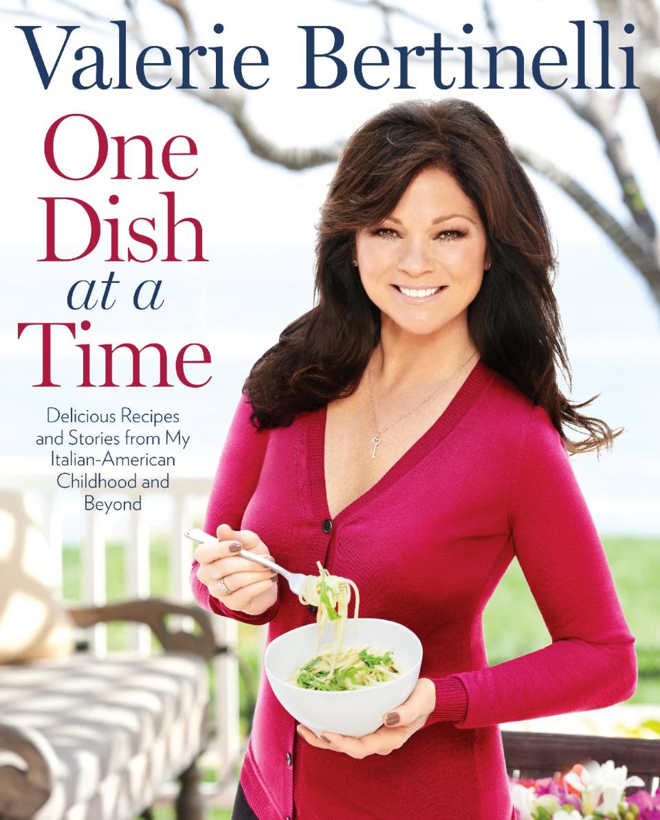 This undated publicity photo provided by Rodale Books shows the cover of Valerie Bertinelli's book "One Dish at a Time." (AP Photo/Rodale Books)