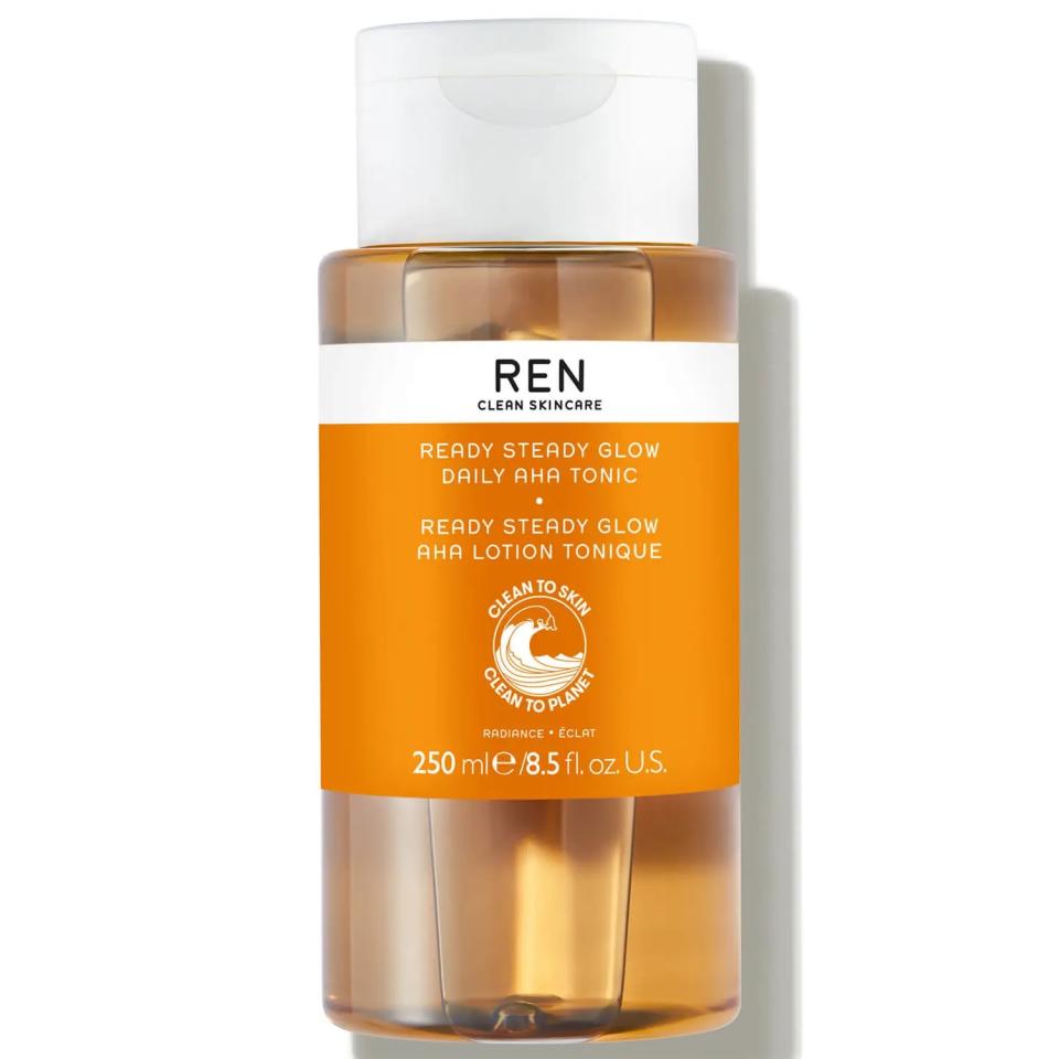 A photo of REN Clean Skincare Ready Steady Glow Daily AHA Tonic. (PHOTO: LookFantastic)