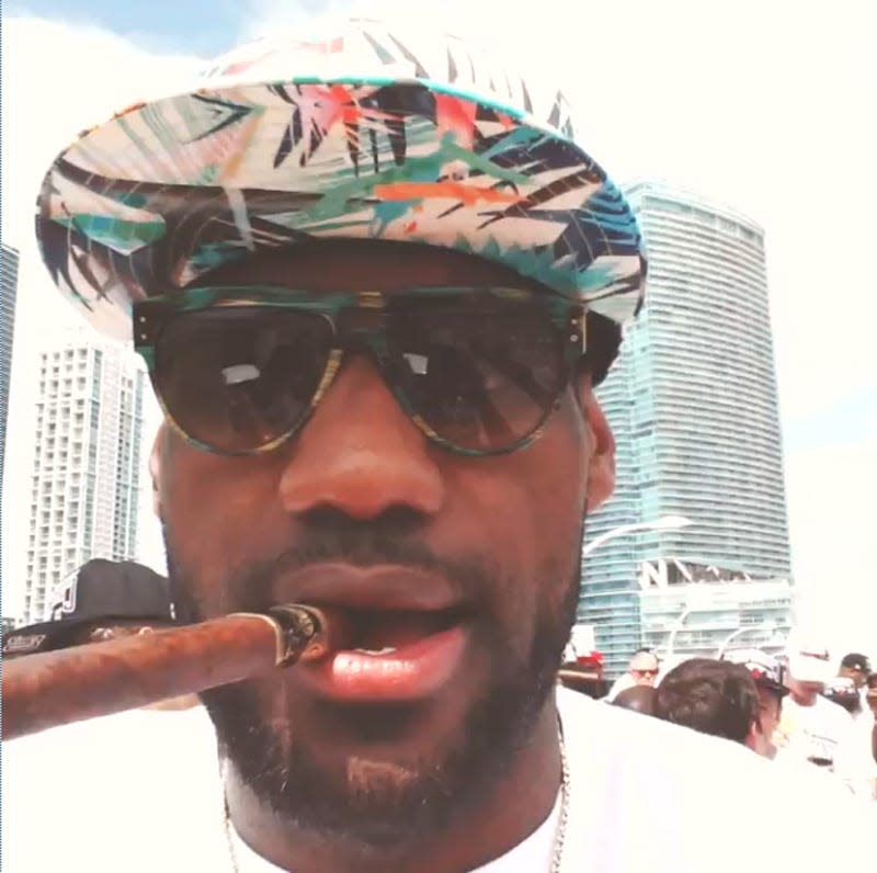 lebron james championship parade outfit