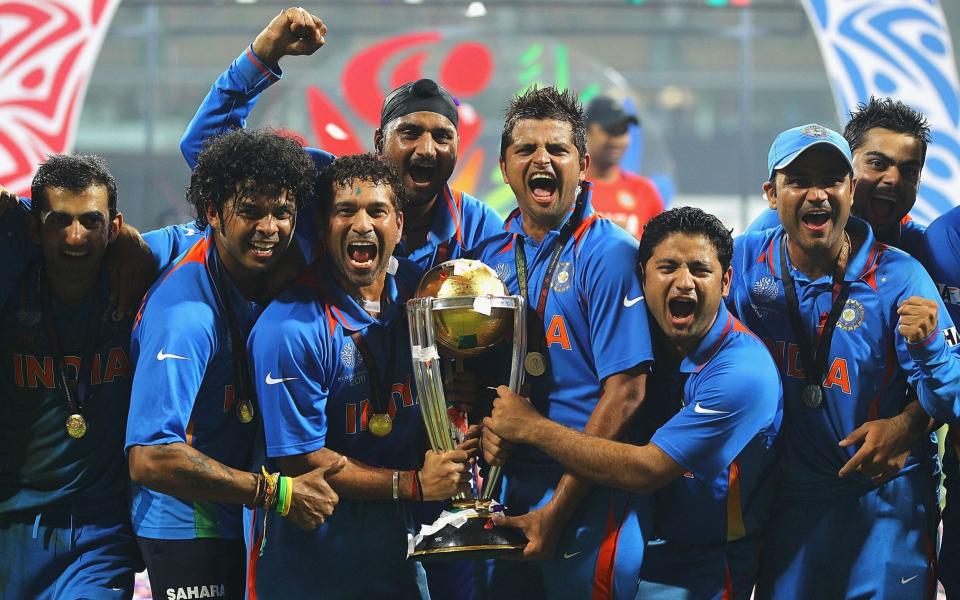 India celebrate the 2011 World Cup win - and they are among the favourite sto win it again this year - Getty Images