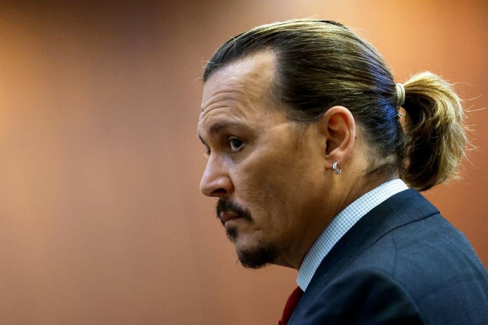 Depp in court in 2022 (Getty)